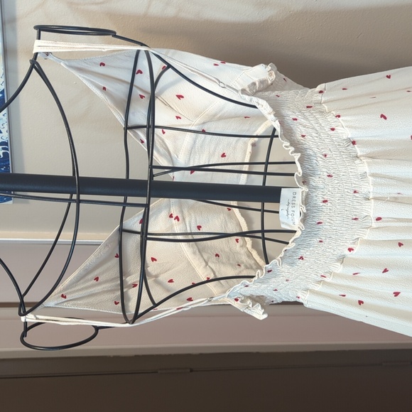 Cream midi sundress with red ♥️ - Picture 5 of 8